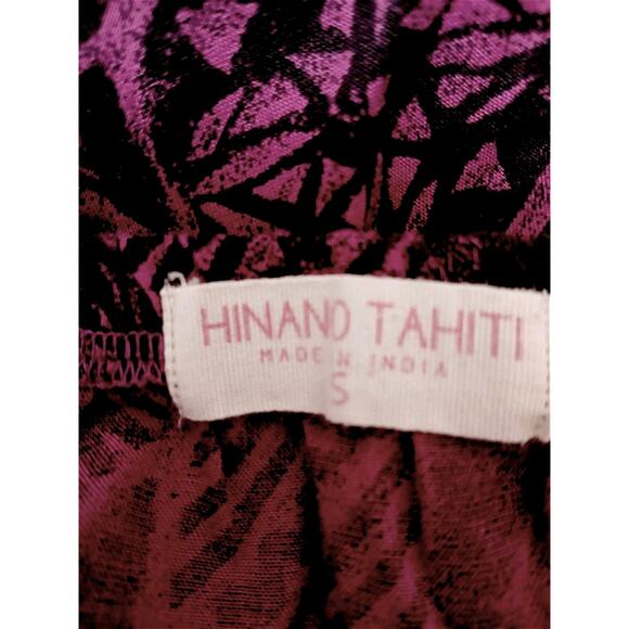 Hinano Tahiti Maxi Skirt S Magenta Tropical Western Cowgirl Boho Art Block Print - Picture 14 of 16